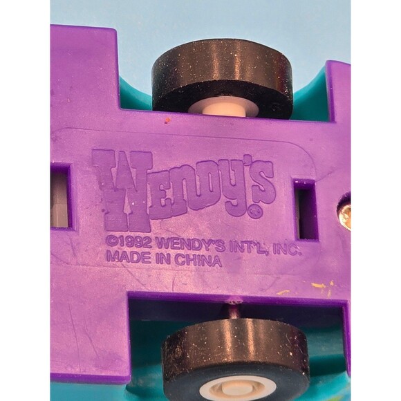 Vintage 1992 Wendy's Wild Thing Fun Speed Bumper Cars complete set of 6 - Picture 4 of 4